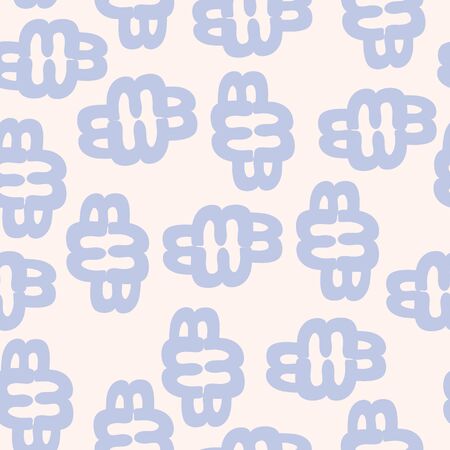 Light coloured geometric shapes seamless pattern background design.の写真素材