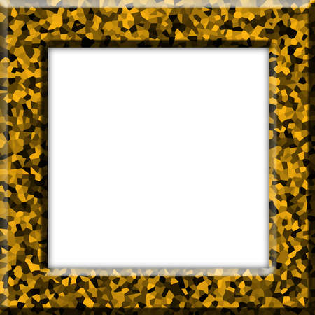 Yellow Black Crystal Frameの写真素材
