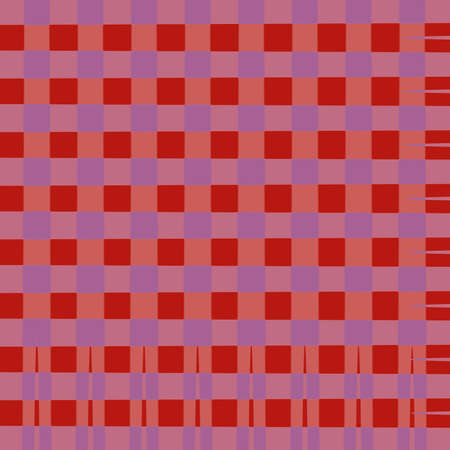 Red Pink Checked Frameの写真素材