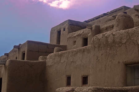 Taos Pueblo Close-Upの写真素材