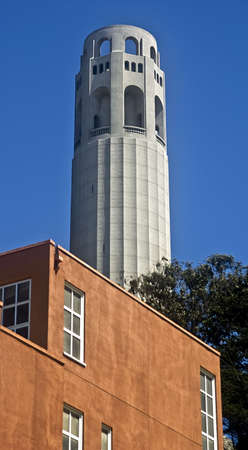 Coit Tower in San Franciscoの写真素材