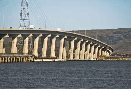 Dunbarton Bridge across the San Francisco Bay