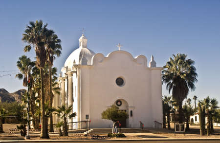 Immaculate Conception Church - Ajo, Arizonaの写真素材