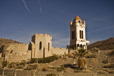Clock Tower at Scotty's Castle at Death Valley National Parkの写真素材