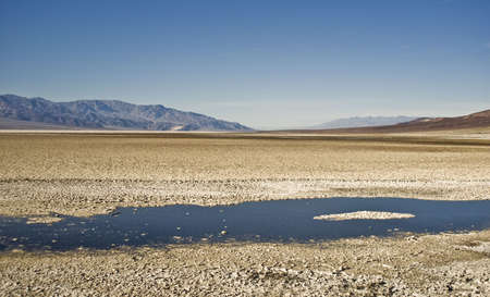 Death Valley - View North from Badwaterの写真素材