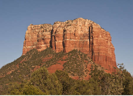 Courthouse Rock in Sedona, Arizonaの写真素材