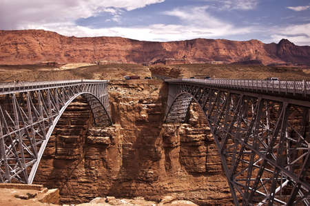 Navajo Bridge in Northern Arizonaの写真素材