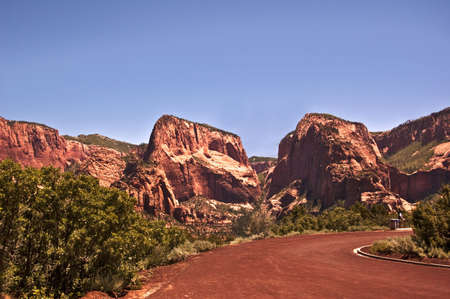 Zion Canyon Peaksの写真素材