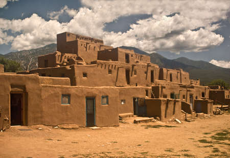 Taos Pueblo - North Sectionの写真素材