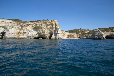 Cliffs on the coast of Portugalの写真素材