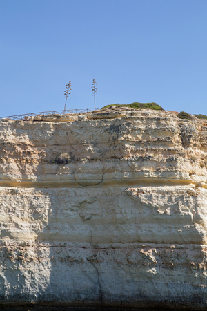 Cliffs at the Algarve coastの写真素材