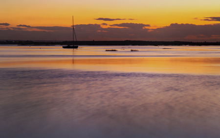 Sunset at Leigh On Sea, Essexの写真素材