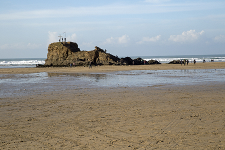 Beautiful Cornish beach landscapeの写真素材