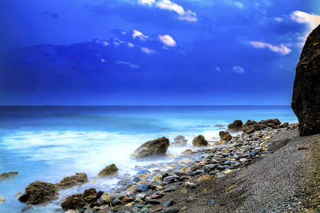 Long exposure South China Sea seascapeの写真素材