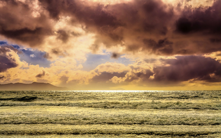 Majestic cloudscape seascapeの写真素材