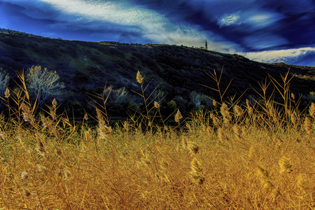 Autumn colors mountainscapeの写真素材