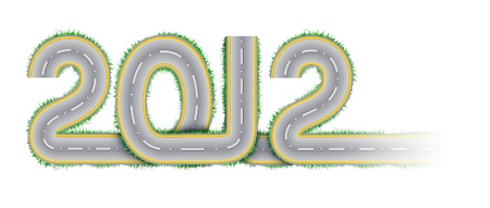Digital Illustration of the year 2012.の写真素材