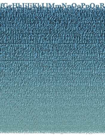 Digital illustration of letters to be used as a background pattern の写真素材