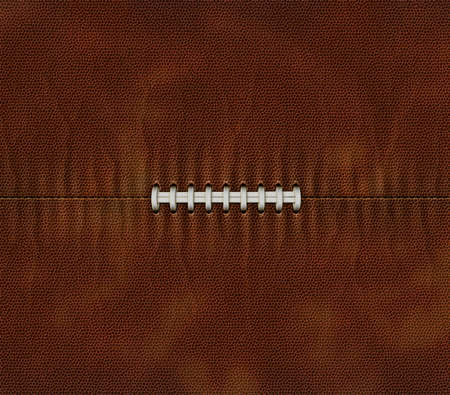 American Football flattened into two dimensions with only ball texture and laces.の写真素材