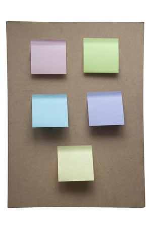 Colorful paper note on the art boardの写真素材