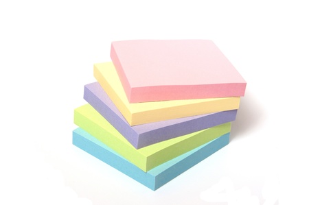 Colorful paper note to overlayの写真素材