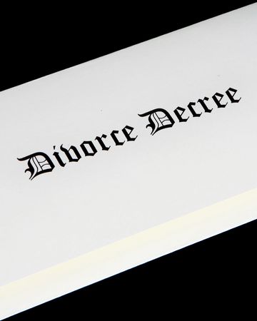 Divorce decree documentの写真素材