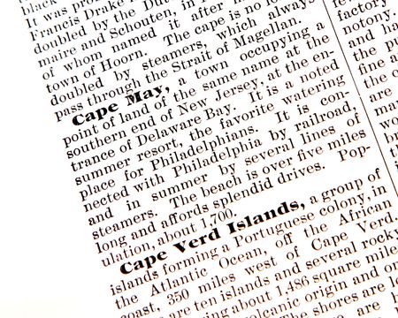 Cape May, NJ from an 1898 encyclopediaの写真素材