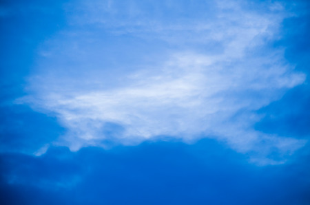 The sky in the morning was lit by the sun with slightly cloudyの写真素材