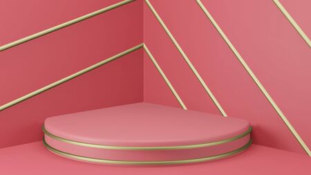 Mock up background/backdrop in minimal illustration design style for product placement/product sale...