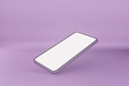 Mobile phone mockup 3d rendering for Scene Creator advertising