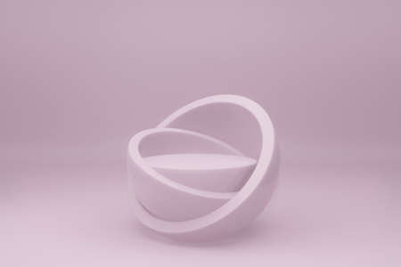 3d rendering empty template podium mockup for product placementの写真素材