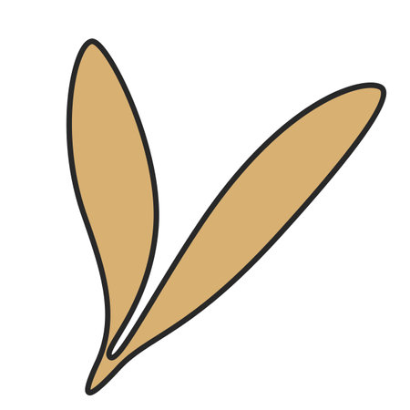 Modern abstract line leaves in lines and arts background with different shapes for wall decoration, postcard or brochure cover design. Vector illustrations designのイラスト素材