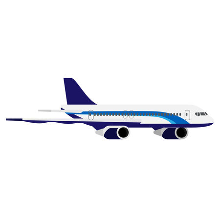 airplane aircraft isolated in minimal designのイラスト素材