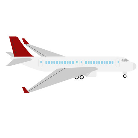 Illustration pour airplane aircraft isolated in minimal design - image libre de droit