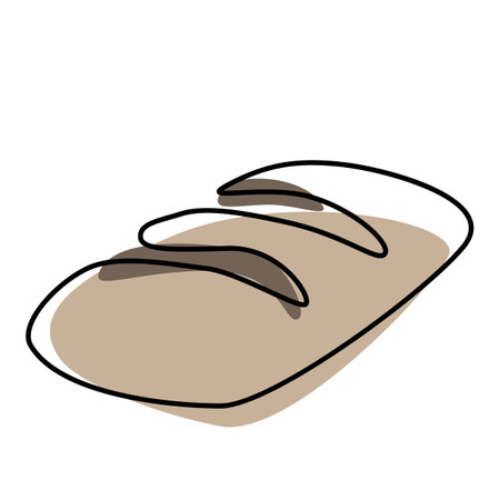 continuous one line hand drawing of woman face line art feminine isolated for decorationのイラスト素材