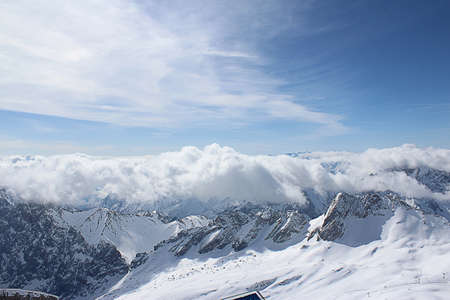 blue sky on the mountainの写真素材