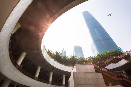 Downtown of guangzhou chinaのeditorial素材