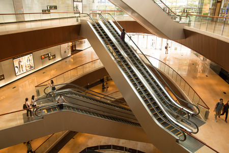 Guangzhou China - October 10,2014:TaiKoo Hui is a major International level luxurious shopping centre,a multi-use complex in Tianhe District of Guangzhou, Chinaのeditorial素材