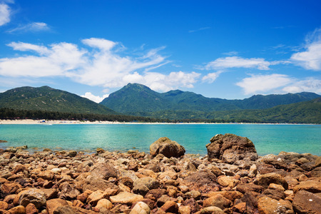 Rocks beside the beachの写真素材