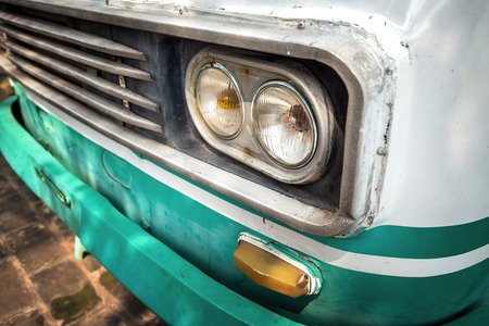 Old car's headlight