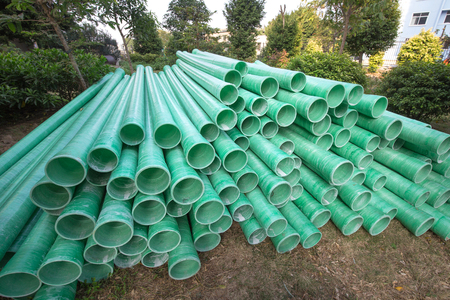 Industrial plastic pipeの写真素材