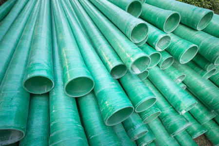 Industrial plastic pipeの写真素材