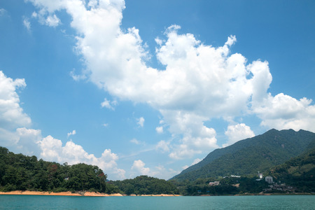 Landscape with nice weatherの写真素材