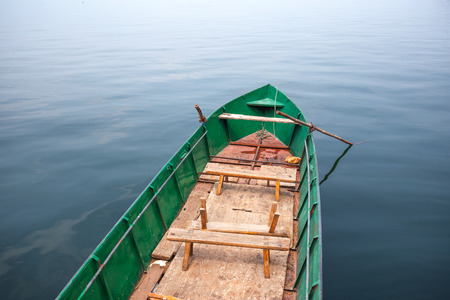 Boat on the riverの写真素材