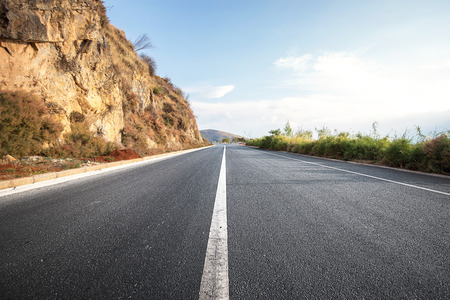 High way in countrysideの写真素材