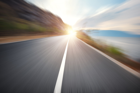 high way blur viewの写真素材