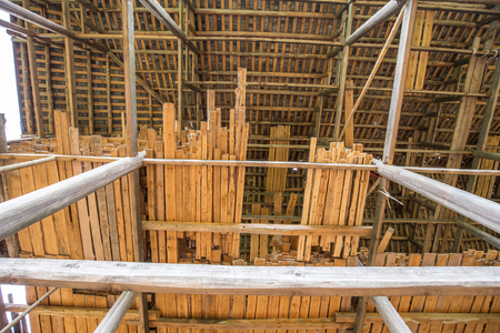 planks for buildingの写真素材
