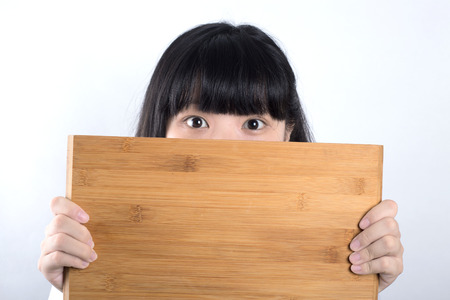 girl with plankの写真素材