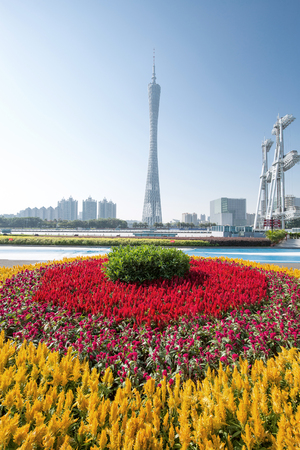 cityscape of guangzhou china.のeditorial素材
