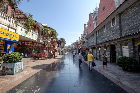 guilin,china - MAY,27,2017:Street in guilin china,this street is the center of guilin.のeditorial素材